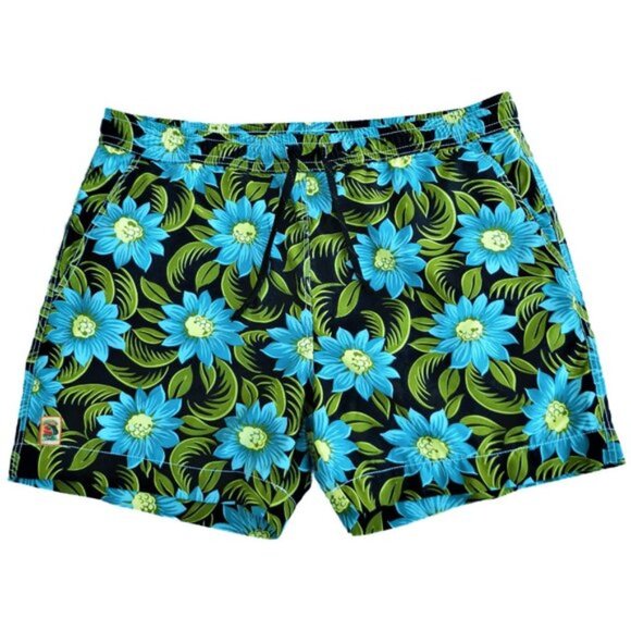 44x6 Tommy Bahama Mens Swim Trunks Shorts Copyrighted Hawaiian Print Mesh Liner